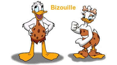 Donald et Daisy danse des cavernes